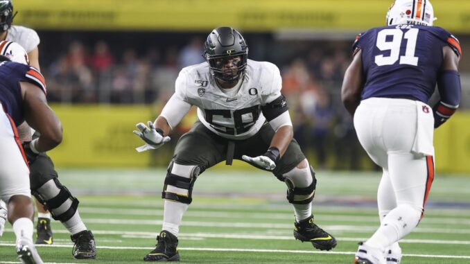 Penei Sewell NFL 2021 NFL Mock Draft